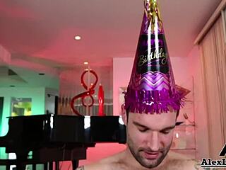 Blonde cougar Ashley Graham rides Alex Legend's cock.