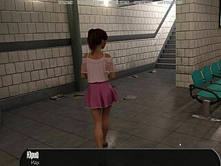 Wow! Stunning Redhead Milf Shows Off Pretty Tits in Gameplay!