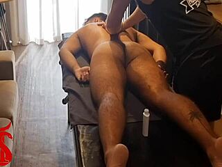 Victor Veiga gets full massage on Red