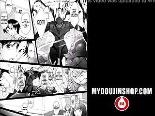 Watch Asuka strip her tight bodysuit and suck Shinji Ikari