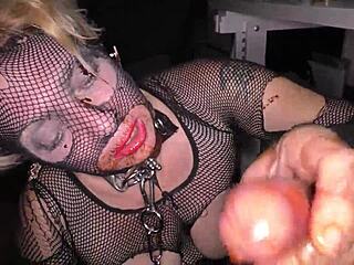 The great blowjob of stepbrother at their best with milf and food