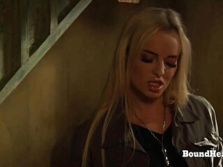 Hey, check this bubble butt slave licking madame’s pussy on her knees!