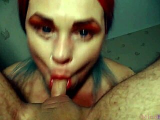 Hungry Stepsister Drains Balls In 69