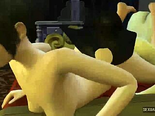 Resident Evil 8 Ada Wong and Alcina Dimitrescu in Hot Lesbian Action.