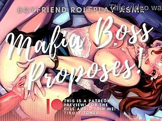 mafia boss proposes to sugar baby with deepthroat and gagging asmr.