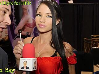 Raven Bay shares a casual blowjob lesson with Andrea Diprè, focusing on oral techniques and spitting.