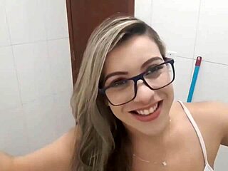 Hot Naughty Woman Shows Off During Cleaning, Teasing With Fetish Moves