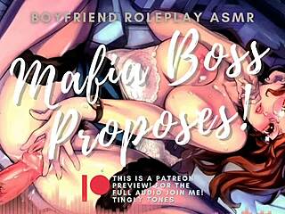 mafia boss proposes to sugar baby with deepthroat and gagging asmr.