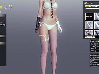 Sexy 3D Cartoon Hentai Anime Babe Engages In Solo Sex.