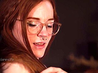 hot ginger teases with intimate joi, playing with hair and close-ups