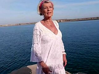 Eva at 70 taming two wild stallions in a surprising trio