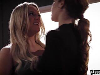 Candice Dare totally loses it with Evelyn Claire in a wild tribbing session 😏