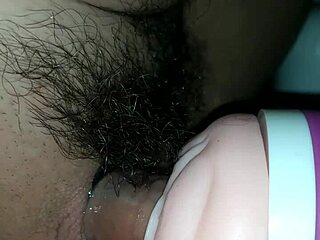 Teen solo masturbates with fake pussy in detailed close-up