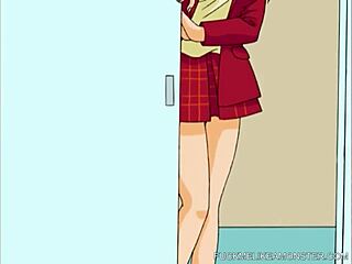 I watched this cartoon slut get fingered and fucked hard