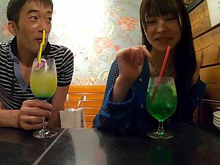 Oiled amateur girl gives intense blowjob