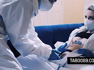 Slutty teen 18+ Lola Fae bangs stepbrother hard in quarantine with raw blowjob action