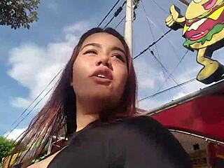 Skinny latina teen deepthroats in missionary position. Homemade fuck ends with cum on face.