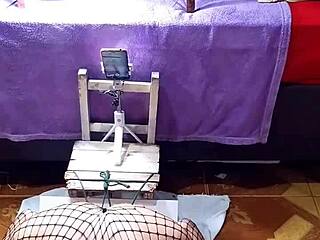 Exhibitionist Rips Clothes in Doggy Style Striptease