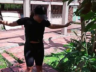 my trainer fucks me and cums on my big tits 😍