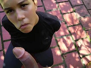 my trainer fucks me and cums on my big tits 😍