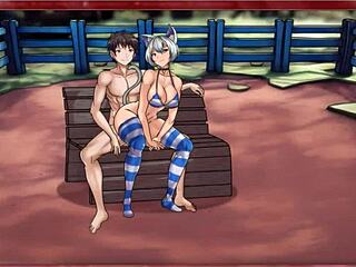 Let's play breeding farm: blonde teen 18+ blowjob on big cock?