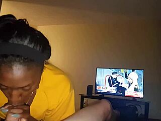 Gorgeous step mom teases with sucking in public POV