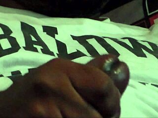 Video of big black cock ejaculating in slow motion