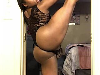 Transsexual Takes Huge Black Cock Deep In Ass