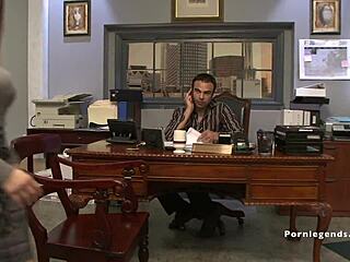 rachel roxxx uses her big tits and wet pussy to make the boss happy