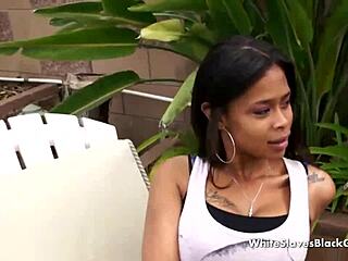 Man, these naked slaves are totally hooked on licking black pussies all day!