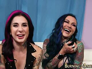 Watch this alt emo lesbian get eaten out passionately