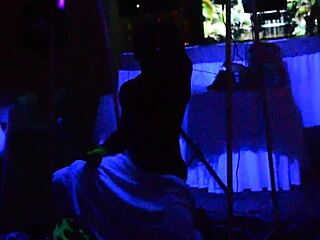 Male stripper lights up the night for eager milfs in wild action