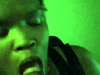 ebony gives sloppy head to black guy