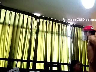 Hidden Camera Captures Man Having Sex With Friend's Wife In Exchange For Paying Monthly Rent, Leading To Cumshot And Creampie