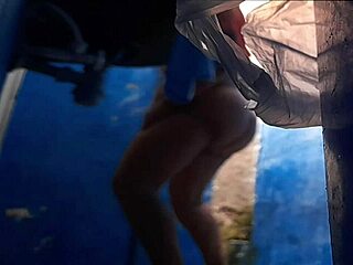 Hairy Mother-In-Law Masturbates In Shower