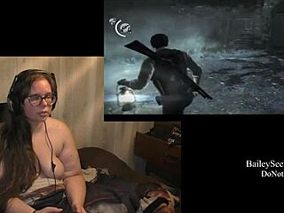 naked playthrough of evil within part 4 with piercing and tattoos