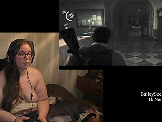 naked playthrough of evil within part 4 with piercing and tattoos