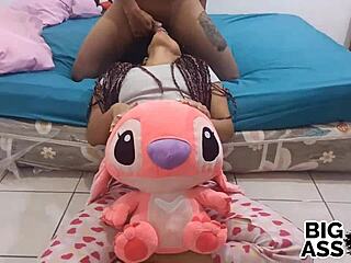 hard anal shakes stepsister's feet, first orgasm