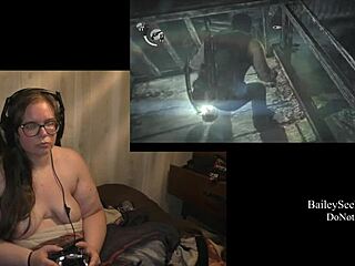 naked playthrough of evil within part 4 with piercing and tattoos