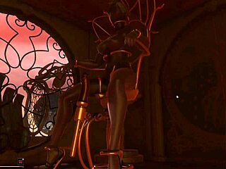 Dream Lands Futanari Hentai Threesome Under Giant Mushroom in Fantasy Setting