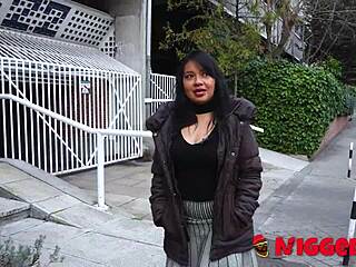 Young Latin Babe Fulfills Interracial Fantasy with Black Cock in Reality