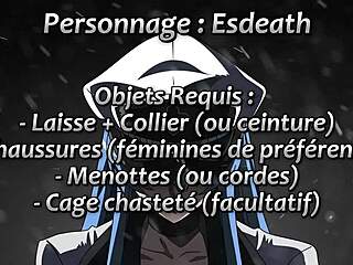 general esdeath makes you cum twice in hentai joi