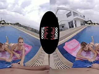 Virtual Taboo Pool Porn With Cowgirl Riding And Blowjob