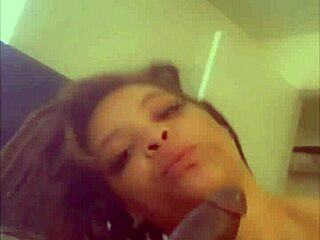 Arab wife sucks my cock and I pound her wet pussy hard. Her tits bounce with every thrust.