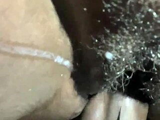 Ebony couple with monster cock in breeding session