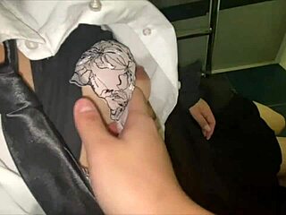 Japanese Couple Engages In Perverted Play At Love Hotel. Both Get Excited.