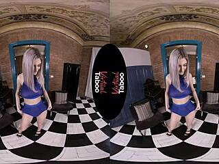 Virtual Taboo Blonde Shows Shaved Pussy In POV