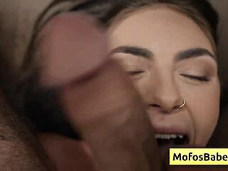 Petite teen thalia rhea enjoys oral with monster cock