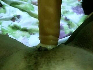 Suellen Santos, tattooed cleaning lady, teases with sex toy