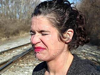 Hey, Want to Join My Messy Bukkake Fun in Public?